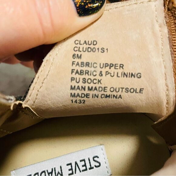 Steve Madden Claud Leopard Cheetah Print High Top Sneakers - Picture 5 of 5